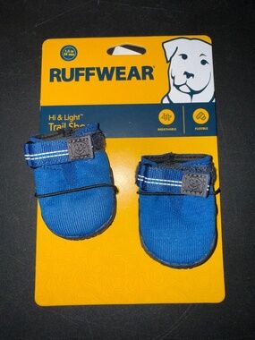 BRAND NEW Ruffwear 1.5” Blue Hi & Light Trail Shoe Boots PAIR